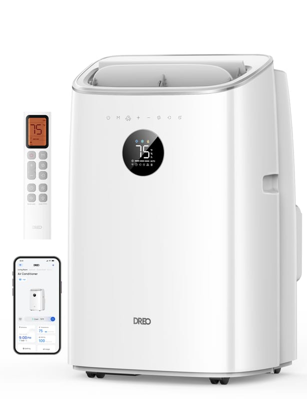 Dreo climatiseur mobile 8000 BTU 3-en-1 refroidissement/ventilation/déshumidification