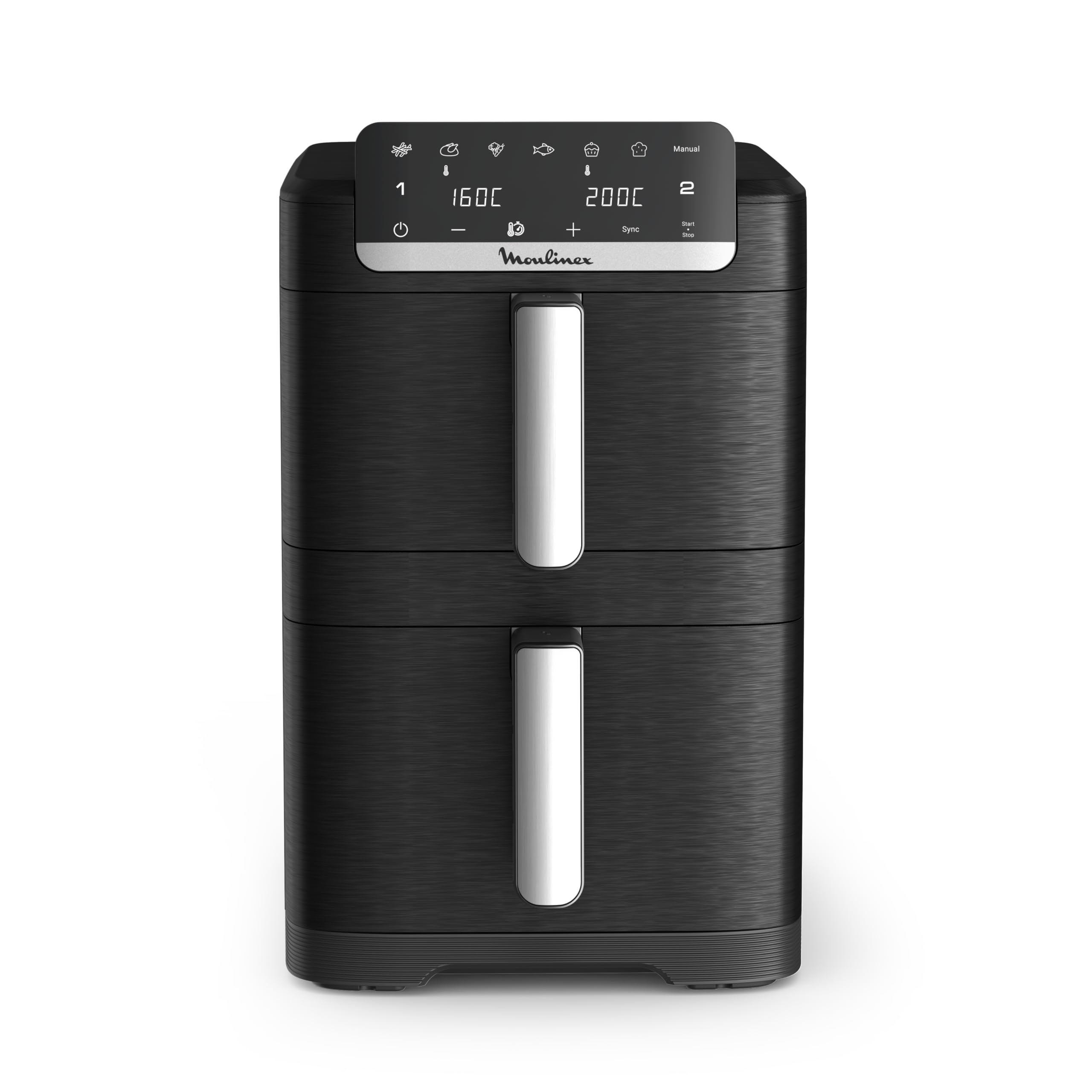 Moulinex Easy Fry Dual Crispy Stack air fryer - 10 L - Noir
