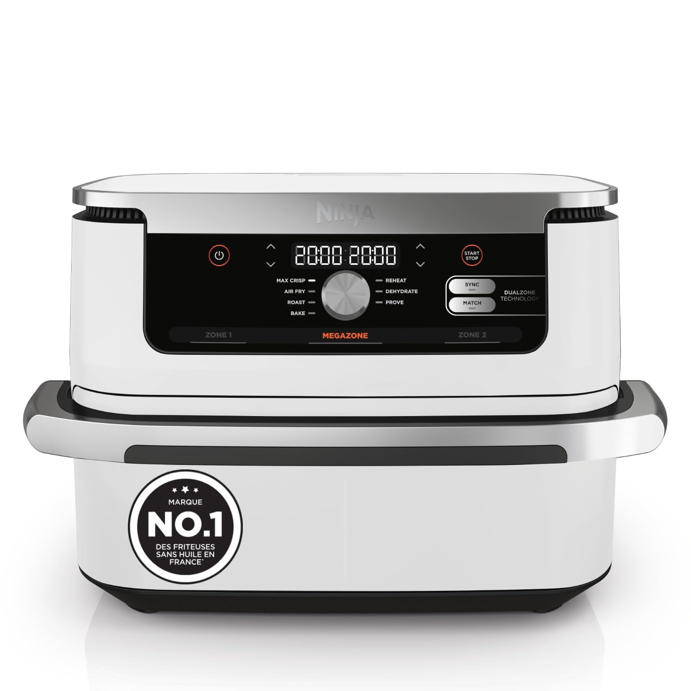 Ninja Foodi FlexDrawer Air Fryer 2 Compartiments, 10,4L, Blanc