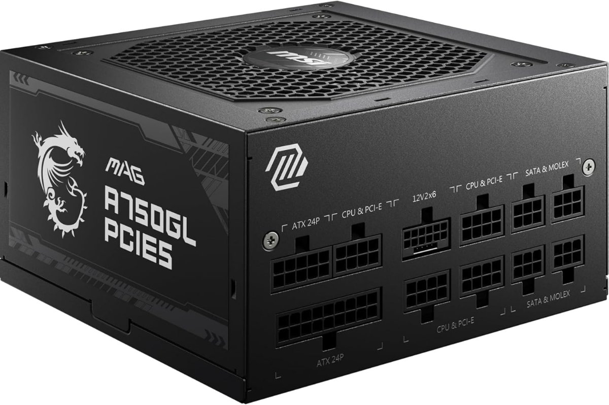MSI MAG A750GL PCIE5 Alimentation modulaire ATX 3.1, 80 Plus Gold