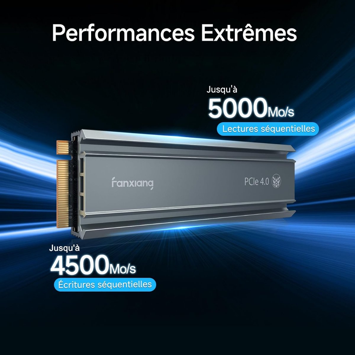 fanxiang S660 SSD 4To PCIe 4.0 NVMe SSD M.2 2280 5000 Mo/s