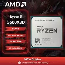 AMD Ryzen 5 5500X3D 6C/12T, 4,0 GHz, 96 Mo de cache 3D V-Cache, AM4