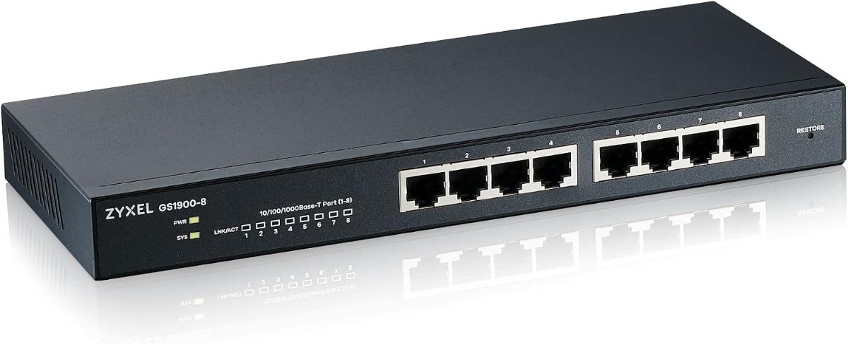 Switch Zyxel 8 Ports Gigabit Mangeable